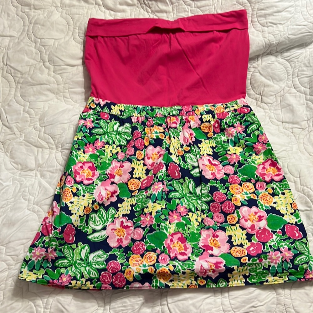 Lilly Pulitzer Floral Strapless dress